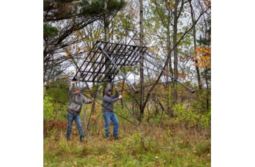 Image of Cage Permanent Hub Blinds Tower Cage R30 Hunting Blind, Black, 8 Foot, CTR3008