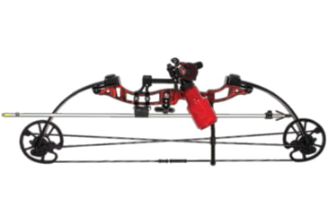 Image of Cajun Bowfishing Sucker Punch Bowfishing Bow Kit, Left Hand, Red/Black, A4CB21005L
