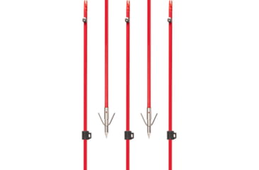 Image of Cajun Bowfishing Fiberglass arrow with Piranha long barb XT, Red, ABF4960