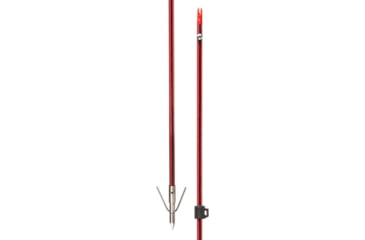 Image of Cajun Bowfishing Wasp arrow with Piranha long barb XT, Red/Black, ABF4961