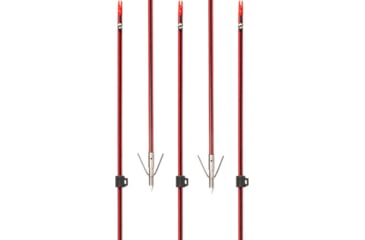 Image of Cajun Bowfishing Wasp arrow with Piranha long barb XT, Red/Black, ABF4961