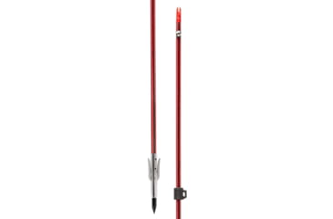 Image of Cajun Bowfishing Wasp arrow with Sting A ree point, Red/Black, ABF4902R