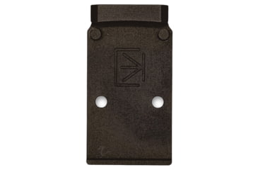 Image of Calculated Kinetics DOGTAG Optic Plate, For Trijicon RMR Footprint, Fits GLOCK Gen 6, Anodized, Black, GGEN6-RMRDT