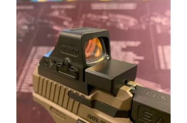 Image of Calculated Kinetics Canik TP9/SFX Dogtag Optic Plate, Holosun K Footprint/RMSc, Black, TP9-SFXMRMSCDT