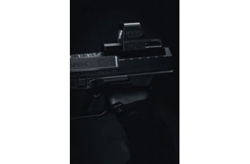 Image of Calculated Kinetics Canik TP9/SFX Dogtag Optic Plate, Holosun K Footprint/RMSc, Black, TP9-SFXMRMSCDT