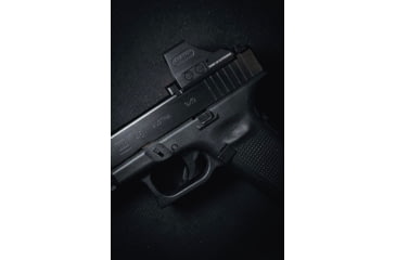 Image of Calculated Kinetics Glock MOS Dogtag Optic Plate, Holosun 509T, Law Enforcement, Black, MOS-509LEDT