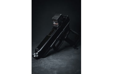 Image of Calculated Kinetics Glock MOS Dogtag Optic Plate, Holosun 509T, Law Enforcement, Black, MOS-509LEDT