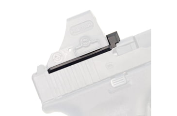 Image of Calculated Kinetics Glock MOS Dogtag Optic Plate, Holosun 509T, Law Enforcement, Black, MOS-509LEDT