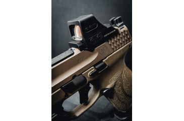 Image of Calculated Kinetics Smith and Wesson M&amp;P 2.0 Dogtag Optic Plate, RMR Footprint, Black, SMMP2-RMRDT