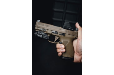 Image of Calculated Kinetics Smith and Wesson M&amp;P 2.0 Dogtag Optic Plate, RMR Footprint, Black, SMMP2-RMRDT