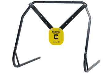 Image of Caldwell AR500 Gong and Target Stand Combo, Black/Yellow, 1140016