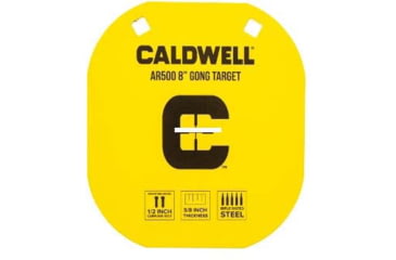 Image of Caldwell AR500 Gong and Target Stand Combo, Black/Yellow, 1140016