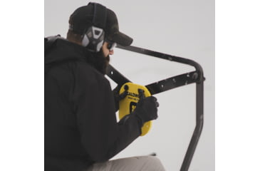 Image of Caldwell AR500 Gong and Target Stand Combo, Black/Yellow, 1140016