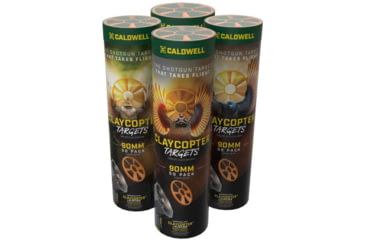 Image of Caldwell ClayCopter 90mm Polymer Target, 50 Pack Tube, Orange, 1222327