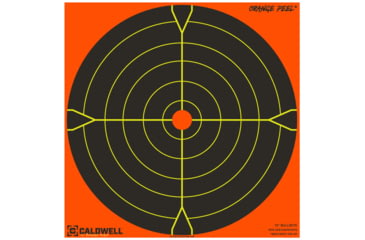 Image of Caldwell Orange Peel 12-in Bullseye Targets, 25 Sheets, 1166112