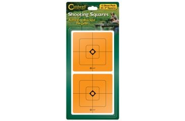 Image of Caldwell Orange Shooting squares - 3 inch, 30 count 