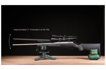 Image of Caldwell Rock Jr Front Shooting Rest w/ Rubber and Metal Spike Feet 323225