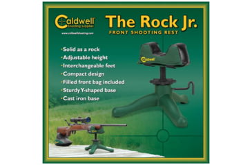 Image of Caldwell Rock Jr Front Shooting Rest w/ Rubber and Metal Spike Feet 323225