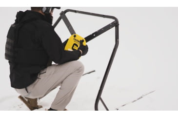 Image of Caldwell Steel Target Stand with XL Strap Plate Hanger Set, Black, 1136057