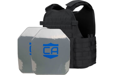 Image of Caliber Armor AR550 Level III+ Body Armor w/PolyShield and Condor MOPC Complete Plate Carrier Package