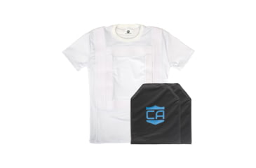 Image of Caliber Armor CaliberX Concealable NIJ IIIA / HG2 T-Shirt Soft Complete Plate Carrier Package