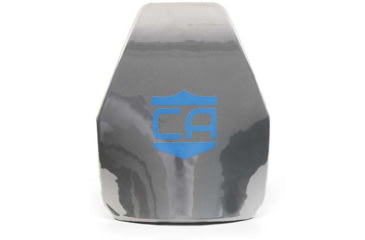Image of Caliber Armor AR550 III+ Multi-Curve Steel Body Armor w/ PolyShield Spall Coat, Caliber Gray, 8'' X 10'', 19-AR550-0810-SPC