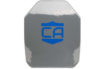 Image of Caliber Armor AR550 III+ Multi-Curve Steel Body Armor w/Spall Coat, SAPI, Caliber Gray, 10'' X 12'', 19-AR550-1012S-SPC