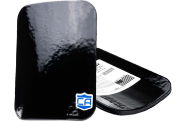 Image of Caliber Armor AR550 III+ Steel Body Armor Side Plates, Standard Protection, Black, 6'' X 8'', 19-AR550-68-SET