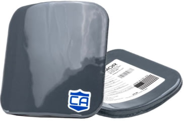Image of Caliber Armor AR550 III+ Steel Body Armor Side Plates,Two Plates Set, Spall Coating, Caliber Gray, 6'' X 6'', 19-AR550-66-SPC-SET