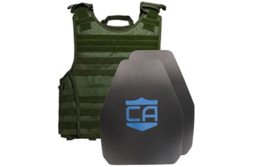 Image of Caliber Armor AR550 III+ VISM Expert 8x10 Body Armor Package, Ranger Green, 8 x 10, 19-VISM-0810-RG