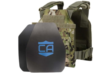 Image of Caliber Armor AR550 Level III+ Active Shooter Response Package, Shoorers, SAPI Cut, Scorpion OCP, Medium/Extra Large, 19-AR550-ASRP-SAPI-SC-OCP
