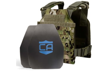 Image of Caliber Armor AR550 Level III+ Active Shooter Response Package, Shooters Cut, Scorpion OCP, Medium/Large, 19-AR550-ASRP-OCP