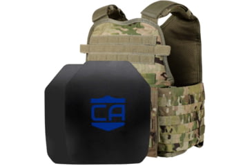 Image of Caliber Armor AR550 Level III+ Body Armor and Condor MOPC Package, SAPI Style, Scorpion OCP, Medium/2XL, 19-AR550-MOPC-SAPI-OCP