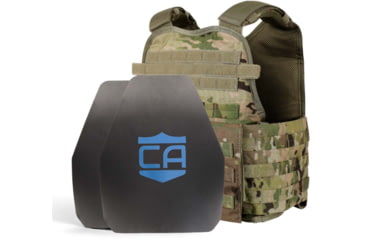 Image of Caliber Armor AR550 Level III+ Body Armor and Condor MOPC Package, Shooter Cut, Scorpion OCP, Medium/2XL, 19-AR550-MOPC-OCP