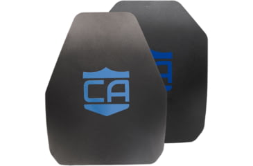 Image of Caliber Armor AR550 Level III+ Armor Plate - Pack of 2, Shooters/SAPI Cut, Multi-Curved, 10x12 inch, 19-AR550-SH-SAPI-SET