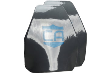 Image of Caliber Armor AR550 Level III+ PolyShield Armor Plate - Pack of 2, Shooters Cut, Multi-Curved, 8x10 inch, 19-AR550-0810-SPC-SET