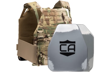 Image of Caliber Armor Caliber AV2 DV8 - RF2 Body Armor Complete Plate Carrier Package, Shooter Cut, MultiCam, 10x12in, 19-AV2-DV8-SH-MC