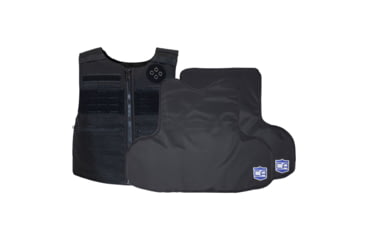 Image of Caliber Armor CaliberX Patrol NIJ IIIA/HG2 Vest Soft Complete Plate Carrier Package, 19-CALX-PV-C2-BK