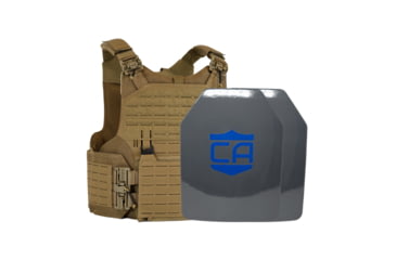 Image of Caliber Armor UHMWPE Maritime NIJ III w/ M.O.D. Complete Plate Carrier Package - Set of 2