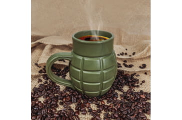 Image of Campco Ceramic Grenade Coffee Mug, Green, 650 ml, CBGM1043