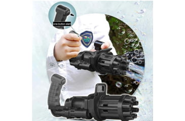 Image of Caliber Gourmet Gatling Gun Bubble Maker, Black, CBG-BGUN