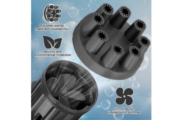 Image of Caliber Gourmet Gatling Gun Bubble Maker, Black, CBG-BGUN