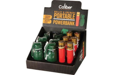 Image of Caliber Gourmet Power Bank Bullet &amp; Grenade Display - CBG-DB-01