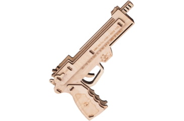 Image of Caliber Gourmet 97-Piece 3D Rubber Band Gun Puzzle, Hand Gun Replica, Plywood, CBG-P2L-01HG