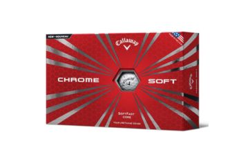 Image of Callaway Chrome Soft Golf Balls, White 6010229
