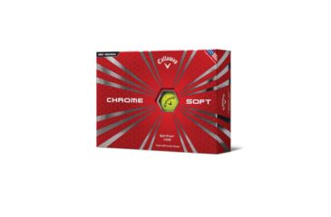 Image of Callaway Chrome Soft Golf Balls, Yellow 6010230