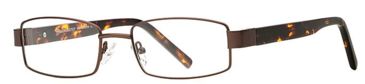 Image of Calligraphy Collection Patterson SESC PATT00 Eyeglass Frames - Brown SESC PATT005445 BN