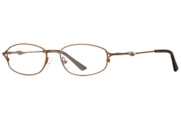 Image of Calligraphy Collections Woolf SESC WOOL00 Progressive Prescription Eyeglasses - Light Brown SESC WOOL005235 BNL