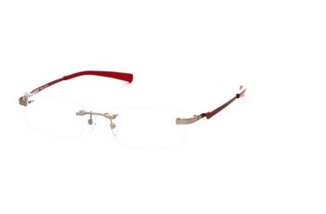 Image of Calligraphy Collections F-390 SESC F39000 Single Vision Prescription Eyeglasses - Col2 - Red SESC F390005435 RD