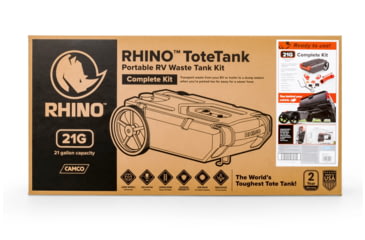 Image of Camco Rhino RV Sewer Waste Tote Tank - 21 Gallon, 39002